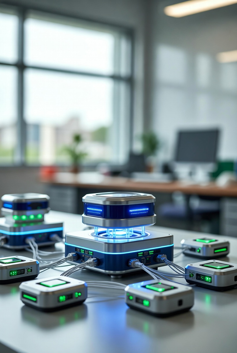 Illustration of sensors, gateways, and cloud for IoT projects by Blue Sky Lanka